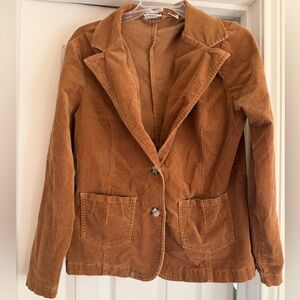 Women's Brown Corduroy Blazer